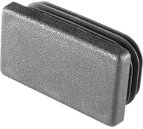 Заглушка пластиковая Миниворкс прямоугольная 25х45, практичная, Модель ILR, стенка 0.8-3.0 мм, цвет черный –  (10 шт.) ILR45x25