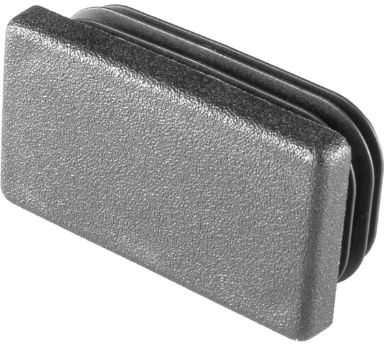 Заглушка пластиковая Миниворкс прямоугольная 25х45, практичная, Модель ILR, стенка 0.8-3.0 мм, цвет черный –  (10 шт.) ILR45x25 1