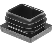 Заглушка пластиковая Миниворкс прямоугольная 25х30, практичная, серия ILR, стенка 0.8-3.0 мм, цвет черный –  (10 шт.) ILR30x25