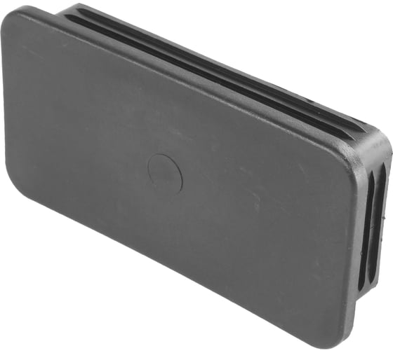 Заглушка пластиковая Миниворкс прямоугольная 60х120, практичная, серия ILR, стенка 4.5-6.0 мм, цвет черный –  (1 шт.) ILR120x60+5 1