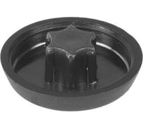 Заглушка пластиковая под конфирмат со шлицем Миниворкс Torx 40 (6.65), черный, 10 шт. TCVT-1-40N