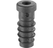 Заглушка с гайкой M6 для круглой трубы Миниворкс Ø16 мм, толщина стенки 1.5 мм, черный, 3 шт. ILTFA16x1,5 M6