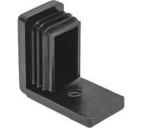 Опора наконечник пластиковая прямоугольная Миниворкс 20х30, внутренняя, серия WL, стенка 1.5-2.0 мм, черный, 10 шт. WL3020-010