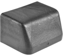 Опора наконечник пластиковая прямоугольная Миниворкс 30х60, наружная, черный, 5 шт. Н30-60ЧК