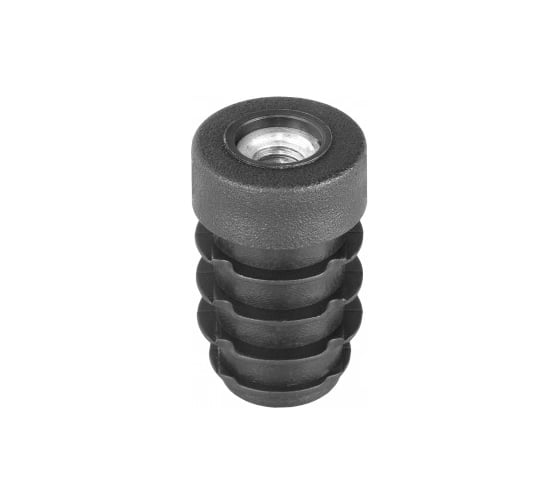 Заглушка пластиковая круглая Миниворкс Ø18, с металлической резьбой М6, цвет белый – (15 шт.) 18М6БС 1