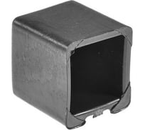 Опора наконечник пластиковая квадратная Миниворкс 20х20, наружная, цвет черный –  (25 шт.) Н20-20ЧЕ