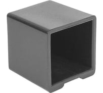 Опора наконечник пластиковая квадратная на трубу Миниворкс 30х30 мм, наружная, цвет черный –  (25 шт.) Н30-30ЧС