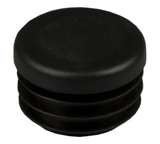 Заглушка для труб КРЕП-КОМП круглая, D=18мм, хром, 50 шт 28-0010