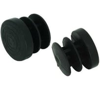 Заглушка для труб ЦКИ Глобал диаметр 32 мм, черная, 100 шт. 12972