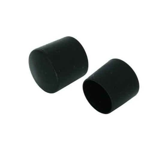 Заглушка ЦКИ Глобал диаметр 20 мм, наружная, черная, 100 шт. 31808