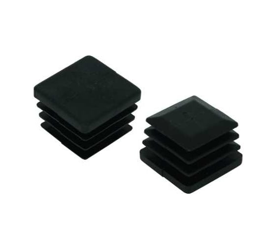 Заглушка ЦКИ Глобал 40х40 мм, черная, 25 шт. 12968
