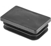 Заглушка ЦКИ Глобал 60х40 мм, черная, 50 шт. 64256