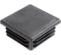 Заглушка ЦКИ Глобал 80х80 мм, черная, 50 шт. 64258