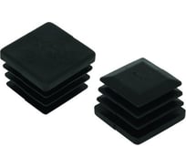 Заглушка ЦКИ Глобал 40х20 мм, черная, 100 шт. 64250