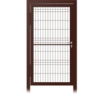 Калитка для проема Русская Свая ПРЕМИУМ c панелью 3D, 1000х2000мм, наружу, петли левые 8017 KAL-git-1000-lv-8017