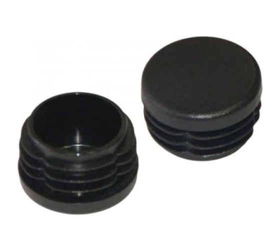 Заглушка для труб ЦММ круглая, 32мм, черная, 50 шт 0Т-00014669 1