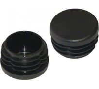 Заглушка для труб ЦММ круглая, 20мм, черная, 50 шт 0Т-00014661