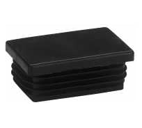 Заглушка для труб ЦММ прям.20х30мм черная, (50 шт) 0Т-00014686