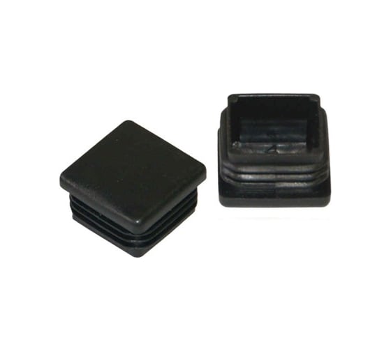 Заглушка для труб Росдюбель квадратная, 150х150мм, черный, 18 шт 26-0293