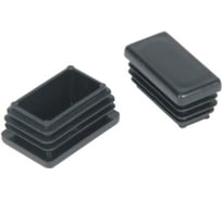 Заглушка для труб прямоугольная Росдюбель.40х80мм ЧЕРНАЯ, (70 шт) арт. 26-0365