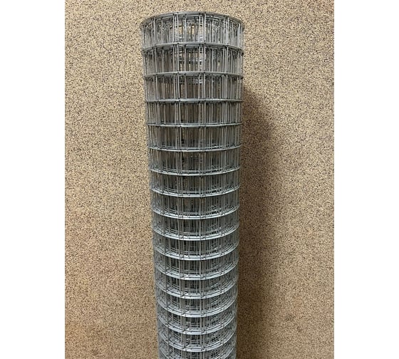 Сетка сварная оцинкованная СЕТКА АЛЬКОР ячейка 50x50 мм, d1.6 мм, рулон 1x25 м 90337