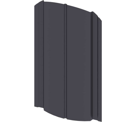 Штакетник SKYDDSYSTEM металл, полукруг двухсторонний, 2000 мм, 0,45 мм, RAL 7024, СС08427024