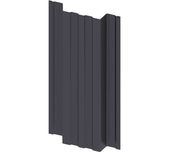 Штакетник П-образный двухсторонний skyddsystem металл, 1500 мм, 0,45 мм, RAL 7024, 20 шт в упак СС07247024