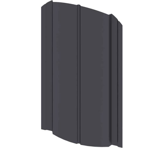 Штакетник металл SKYDDSYSTEM Полукруг двухсторонний, 2000 мм, 0,45 мм, RAL 7024, СС08427024