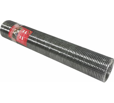 Сварная оцинкованная сетка Кордленд Ø 0.6 мм, ячейка 10x10 мм, 1x15 м SVA-00001