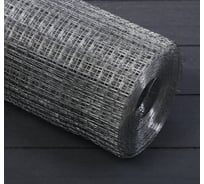 Сварная оцинкованная сетка СИМАЛЕНД 1x10 м, ячейка 10x10 мм, 0.6 мм, металл 5197511