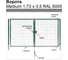 Ворота Grand Line Medium Lock 1.73x3.5 м, зеленые, RAL 6005 192952 2