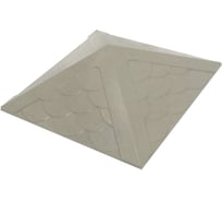 Колпак на столб забора ООО ТК "Титан" Тетто Элит Чешуя (385x385 мм; мрамор) 444418ЧМЭ