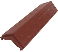 Парапет на забор ООО ТК "Титан" Тетто Элит Чешуя 125 мм, вишня 51166ЧВЭ