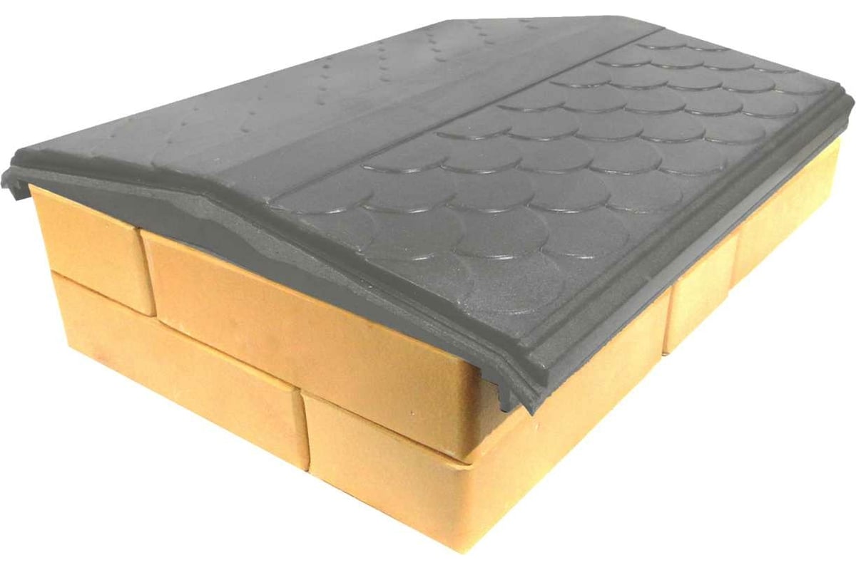 Парапет на забор ООО ТК \"Титан\" Тетто Элит Чешуя 384-408 мм, графит ...