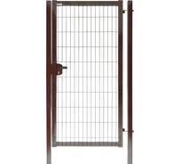 Калитка Grand Line Medium Lock 2.03x1 м, коричневый RAL 8017 197678