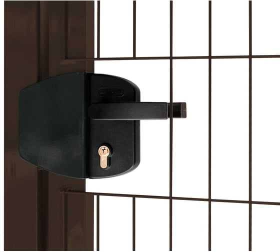 Калитка Grand Line Medium Lock 2.03x1 м, коричневый RAL 8017 197678