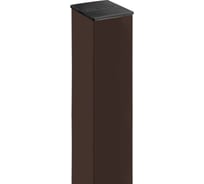 Столб Grand Line 62x55х1.4x2500 мм, коричневый RAL 8017, 5 отверстий 1.53/1.73/2.03 190947