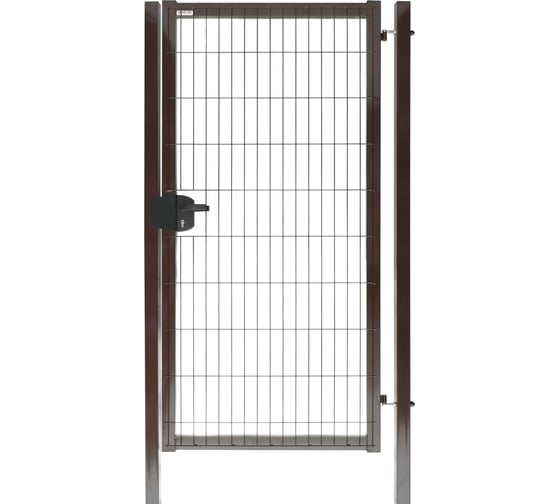 Калитка Grand Line Medium Lock 1.73x1 м, коричневый RAL 8017 197677 1
