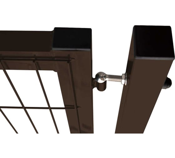 Калитка Grand Line Medium Lock 1.73x1 м, коричневый RAL 8017 197677