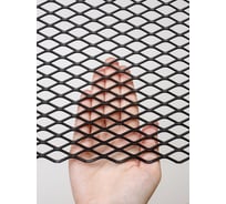 Cетка ПВЛ просечно вытяжная стальная неокрашенная для мебели, ограждения лестниц, стеллажа, фасада, защиты Фабрика сеток "Железный слон" Лофт ромб 30x12 мм, перемычка 1x3 мм, 1250x2000 мм PVS000138-2 LP13-13-1x3-1.25-3S