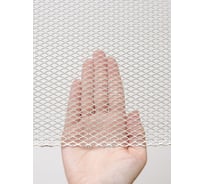 Cетка ЦПВС просечно вытяжная алюминиевая усиленная для фильтра, вентиляции, тюнинга, радиатора, сушки Фабрика сеток "Железный слон" стороны ячейки 4x4 мм, перемычка 1.2 мм, 1200x4000 мм PVS000140-4 MP4-4-1x1.2-1.2-4Al