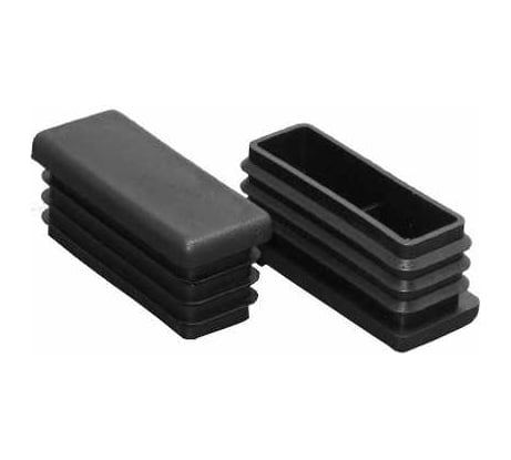 Заглушка ЦКИ 50х25 мм, черная, 25 шт. 23507