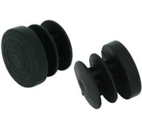 Заглушка для труб ЦКИ диаметр 28 мм, черная, 50 шт. 29830