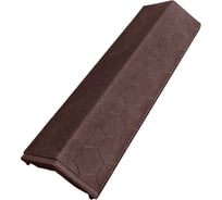 Парапет ППК на пролет забора в 0.5 кирпича Neoкомпозит Гибкая черепица, 500x130x15 мм, коричневый ПЗ-130 ГЧ К