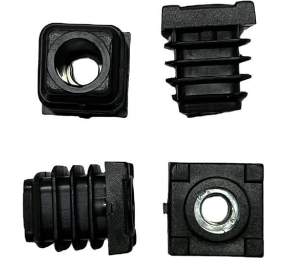 Заглушка ЭЛИМЕТ 25x25, с гайкой М8, комплект 8 шт БП-00002785