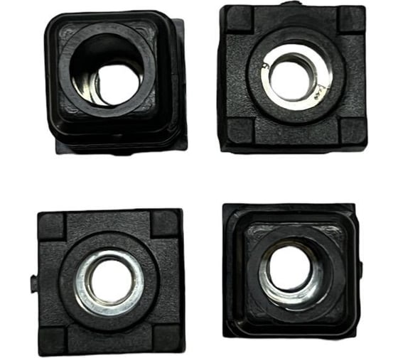 Заглушка ЭЛИМЕТ 25x25, с гайкой М8, комплект 8 шт БП-00002785