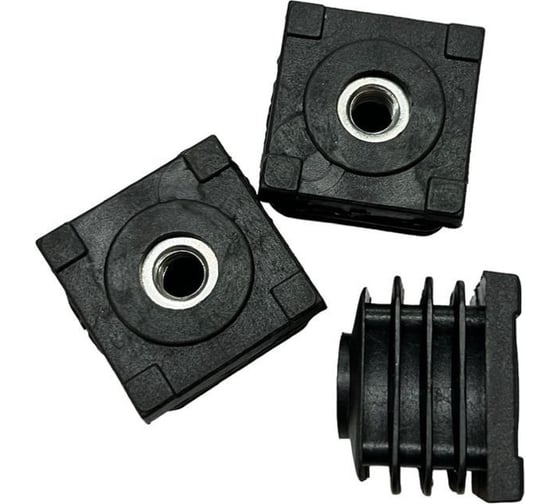 Заглушка ЭЛИМЕТ 40x40, с гайкой М10, комплект 8 шт БП-00002787