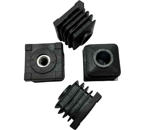 Заглушка ЭЛИМЕТ 40x40, с гайкой М10, комплект 8 шт БП-00002787