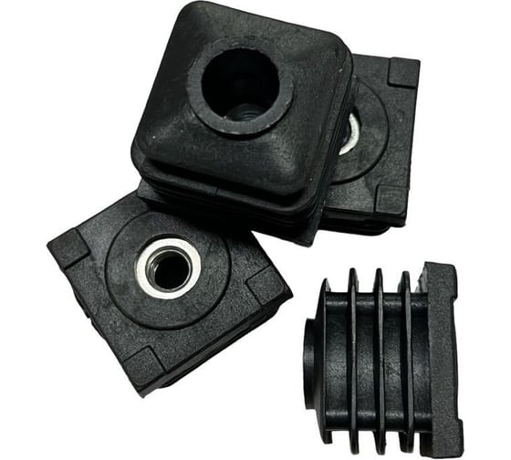 Заглушка ЭЛИМЕТ 40x40, с гайкой М10, комплект 8 шт БП-00002787