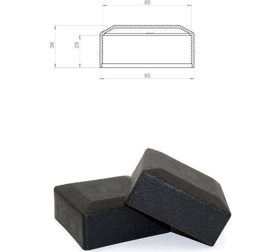 Заглушка ЭЛИМЕТ 80x80 наружная "колпак", 10 шт БП-00002789